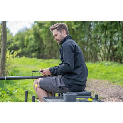 Matrix Kraťasy Black Edition Jogger Shorts Dark Grey Lime