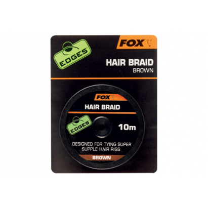 Fox Návazcová Šňůrka Edges Hair Braid Brown 10 m