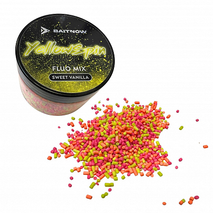 BaitNow Přísada Method Feeder Fluo Mix Yellow Spin 150ml