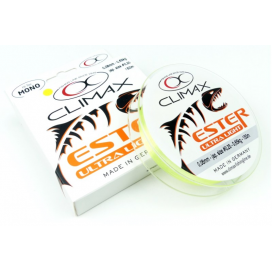 Přívlačový silon CLIMAX ESTER Japan Ultra Light žlutý 150m Průměr: 0,145mm Nosnost: 1,9kg