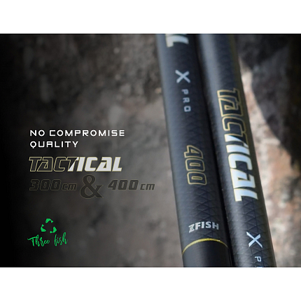 Zfish Podběráková Tyč Tactical Handle 3 m 3 díl