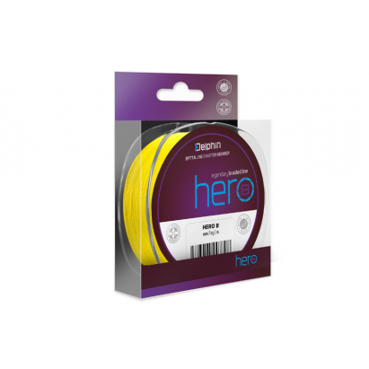 Fin Šňůra Hero 8 Fluo Yellow Fin Šňůra Hero 8 Fluo Yellow