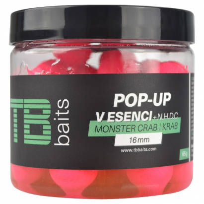 TB Baits Plovoucí Boilie Pop-Up Pink Monster Crab + NHDC 65 g 16 mm