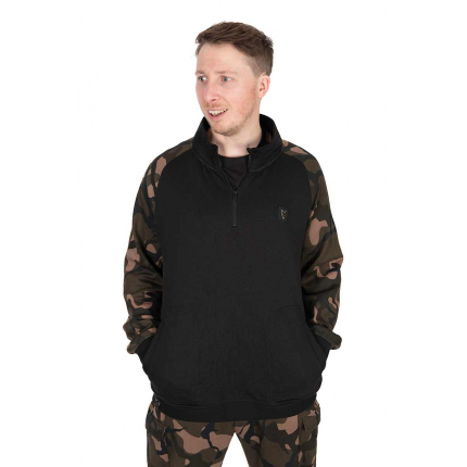 Fox Mikina LW Black Camo QTR Zip