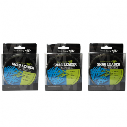 Giants fishing Šokový vlasec Snag Leader XL- Protect Army Green 80m