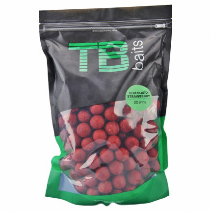 TB Baits Boilie GLM Squid Strawberry 1 kg
