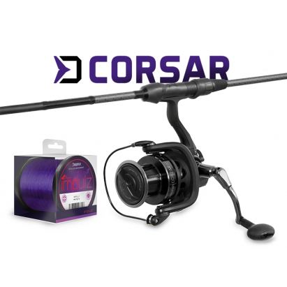 Kaprařský set Delphin CorsaBLACK NERO - 3 díly + 8T + 0,30mm