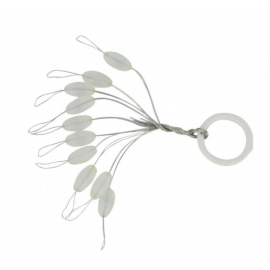 Black Cat Zarážky silicon stopper čirá 10ks 10mm