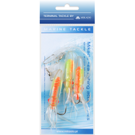 Mikado Mořský Návazec Squid Rig 7.5cm Háček: 3x4/0 1 Ks