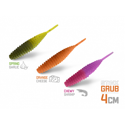 Delphin Umělá Gumová Nástraha B! StinxGRUB 4 cm 20 ks Delphin Umělá Gumová Nástraha B! StinxGRUB 4 cm 20 ks
