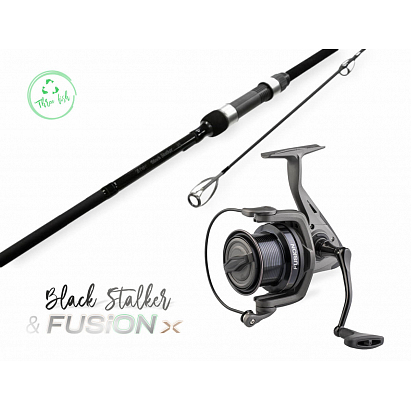 Zfish Combo Prut Black Stalker 3 m 3 lb + Naviják Fusion X 6000