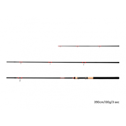 Delphin Prut Leeder Feeder 3,9 m 130 g 3 díl