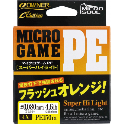 OWNER šňůra MICRO GAME PE 4X 150m/7,7lb