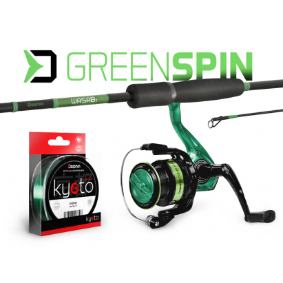 Přívlačový set Delphin GreenSPIN - 210cm/30g + 2T + 0,234mm