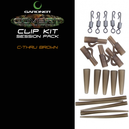 Gardner Systémek Covert Clip Kit|C-Thru Brown(Průhledná hnědá) Gardner Systémek Covert Clip Kit|C-Thru Brown(Průhledná hnědá)