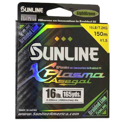 SUNLINE šňůra XPlasma Asegai 150m/16 Lbs-LGR