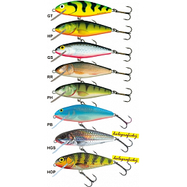 Salmo rybářské woblery PERCH PH8DR barva HOP