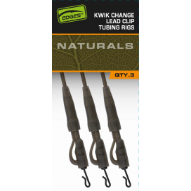 Fox Montáž Edges Kwik Change Lead Clip Tubing Rigs 3 ks