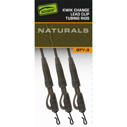Fox Montáž Edges Kwik Change Lead Clip Tubing Rigs 3 ks