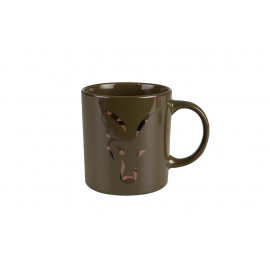Fox Green and Camo Head Ceramic Mug