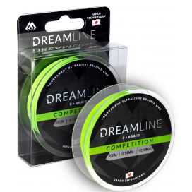 Mikado Pletená Šňůra Dreamline Competition 0.16mm/15.54kg/300m Fluo Zelená 1 Cívka