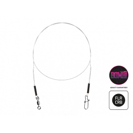 Delphin Fluorokarbónové lanko BOMB! s obratl. a karab. 2ks/20cm/7kg