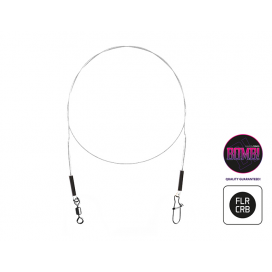 Delphin Fluorokarbónové lanko BOMB! s obratl. a karab. 2ks/20cm/7kg