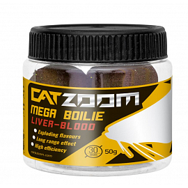 CatZoom Mega Boilie - 50 g/30 mm/Játra-Krev