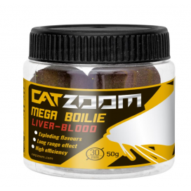 CatZoom Mega Boilie - 50 g/30 mm/Játra-Krev