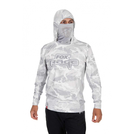 Fox Rage Triko UV Hooded Light Camo Top