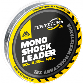 Mikado Šokový Vlasec Territory Shock Leader 45lbs 0.55mm 80m