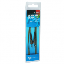 Giants Fishing Montáž S Olověnou Šňůrkou Leadcore 45Lb Leadclip 2ks 100cm