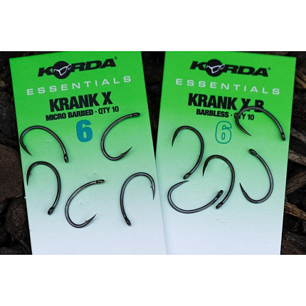 Korda Háčky Essentials Krank X Barbless 10 ks