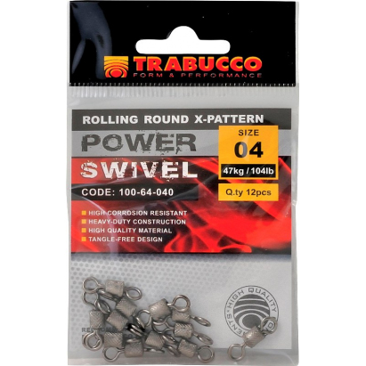 Trabucco obratlík pevnostní Rolling Round X-Pattern 12ks Trabucco obratlík pevnostní Rolling Round X-Pattern 12ks