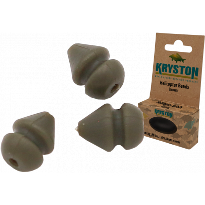 Kryston bižuterie - Helikoptérové korálky hnědé 20ks Kryston bižuterie - Helikoptérové korálky hnědé 20ks
