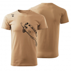 Giants fishing Tričko pánské béžové Plavající kapr|vel. 3XL