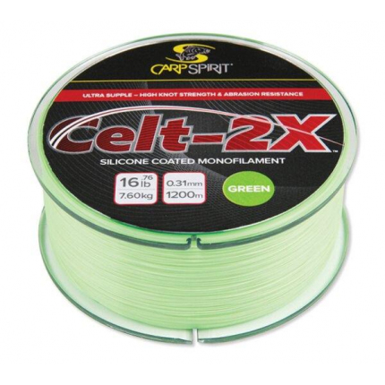 Carp Spirit rybářský vlasec Celt 2X Mymetik Green 1200m/0,31mm
