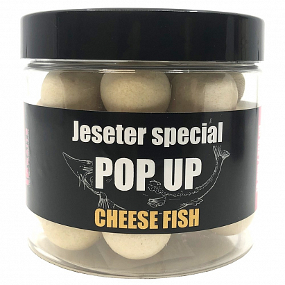 LK Baits Pop Up Boilies Jeseter Special Cheese Fish 18 mm 200 ml