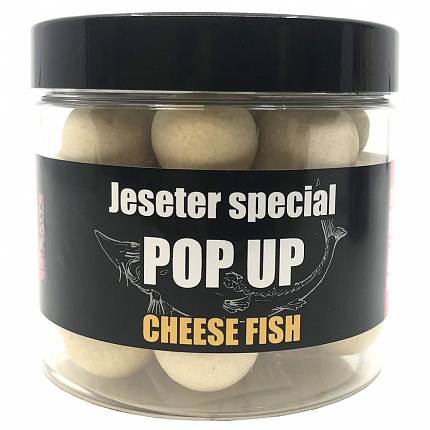 LK Baits Pop Up Boilies Jeseter Special Cheese Fish 18 mm 200 ml