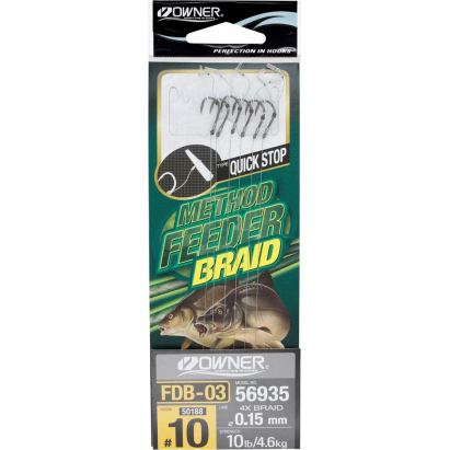 návazec Owner FDB-03,háček č.14,šňůrka 0.12mm(6ks) návazec Owner FDB-03,háček č.14,šňůrka 0.12mm(6ks)