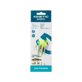 Kinetic Návazec Sabiki Trio 2/0 115cm Chartreuse Flash