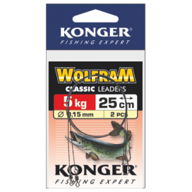 Konger Wolframové lanko 2ks 35cm/5kg Konger Wolframové lanko 2ks 35cm/5kg