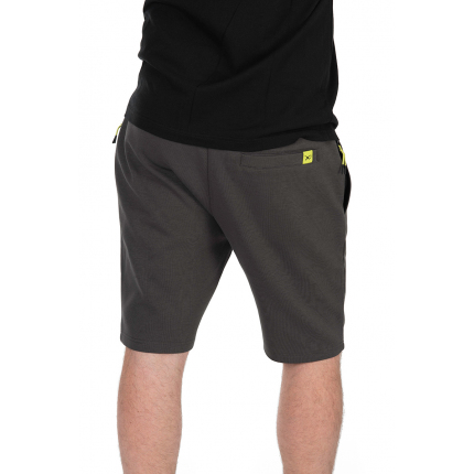 Matrix Kraťasy Black Edition Jogger Shorts Dark Grey Lime