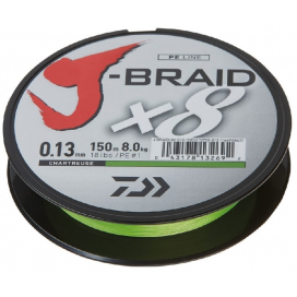 Daiwa Splétaná Šňůra J-Braid Chartreuse 150 m Daiwa Splétaná Šňůra J-Braid Chartreuse 150 m