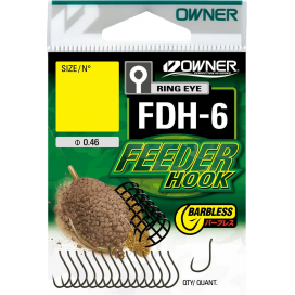 háček OWNER s očkem /15ks/ FDH-6.16: FEEDER HOOK 56946.16