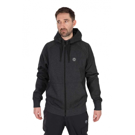 Matrix Mikina Zipped Hoody Charcoal Marl