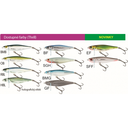 Salmo rybarske wobler thrill TH5 barva SFF