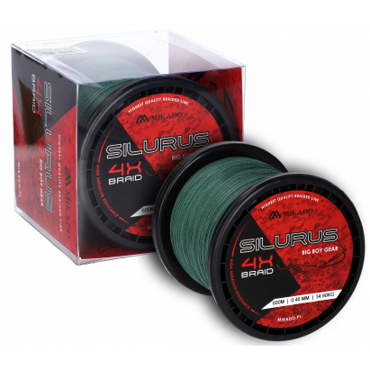 Mikado Pletená Šňůra Silurus 4 X Braid 600m Zelená Mikado Pletená Šňůra Silurus 4 X Braid 600m Zelená