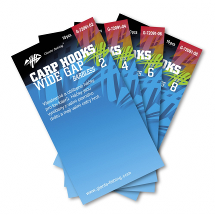 Giants Fishing Háček S Očkem Bez Protihrotu Wide Gap 10ks