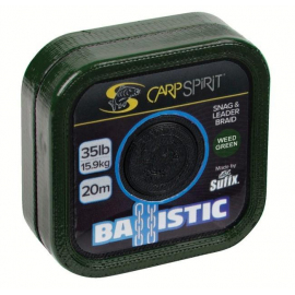 Carp Spirit Ballistic Braided Leader Camo Green 20m 35lb